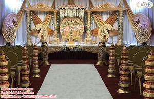 La última boda Romana Pilar colección boda fibra romano pasarela pilares boda occidental de fibra romano Aisley Pilar - Product Image 6