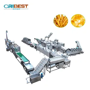 High capacity plantain chips slicer/ frozen french fries making machine/ potato chips dryer machine price