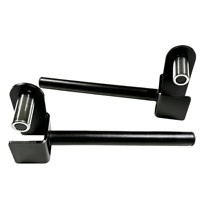 Support de plaques de poids en acier robuste pour rack de squat, avec picots de rangement antidérapants, confortable pour l'utilisation en salle de sport