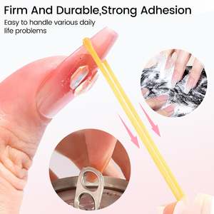 U zucchero 10g non c' è bisogno di colla per unghie lampada e rimozione rapida asciugatura ammollo di lunga durata punte per unghie colla per premere sulle unghie - Product Image 3