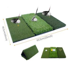 Tapete de <span class=keywords><strong>Golf</strong></span> Shuran 2025, Combinación de Tres Tipos de Césped, Plegable, para Diestros, para Práctica de Swing y Chip, Uso Interior y Exterior, Portátil - Product Image 1