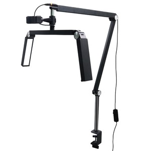 Lampe LED professionnelle à intensité variable avec <span class=keywords><strong>pince</strong></span> et bras pliable réglable pour salon de manucure, tatouage, extension de cils, bureau - Product Image 2