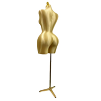 Mannequin Femme en Tissu avec Courbes Brésiliennes (BBL) pour Robe de Mariée, Demi-Corps, Grande Taille, Poitrine Généreuse, Fesses Proéminentes, Hauteur Réglable