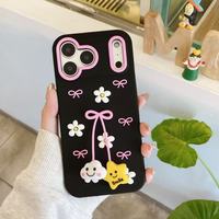 Nouvelle Coque de Téléphone Anti-Chute en Silicone avec Pendentif Patte de Chat Cartoon Tendance et Personnalisée Haut de Gamme pour iPhone 17 16 Pro Max Multicolore