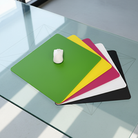 Tapis de souris en verre trempé de haute qualité 3 mm avec base en caoutchouc lisse antidérapante 2026 pour le jeu et le bureau