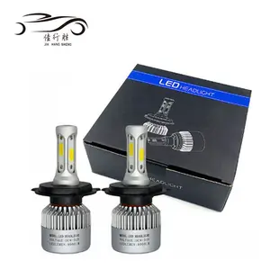 Faro LED S2 de alta potencia, Chip COB hi lo Beam H1 H3 H7 H11 9005 9006 880 H4 36w S2, faro LED para coche universal