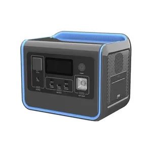 110V Portable Power Station AC 800W Solar Generator 512WH Outdoor Emergency Power Supply DC Battery Camera Drone