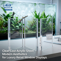 Plaque acrylique optique transparente pour découpe laser 3 mm, panneau en plexiglas transparent haute résistance aux chocs pour affichage et signalétique