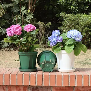 Big Size Black Green Colorful Plastic15 50 Gallon Wholesale Nursery Pots Flower Pots Plants for Garden Floor