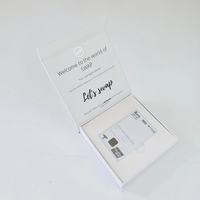 Caja de Regalo de Lujo Estilo Libro, Empaque Magnético Rígido Personalizado para Tarjetas de Crédito, Tarjetas de Regalo, Invitaciones VIP y Regalos Premium