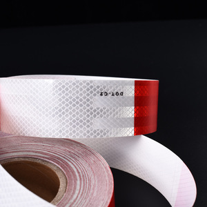 شريط عاكس عالي الوضوح PET ذاتي اللصق شرائط بيضاء حمراء متينة وواضحة للشاحنات - Product Image 2