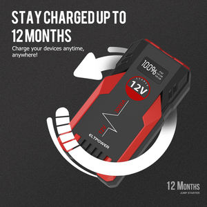 Портативный 12 В 1000A автомобильный пусковой комплект, Аккумуляторный блок питания, фонарик для грузовиков, аварийный инструмент - Product Image 5