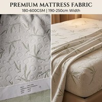 Tissu de matelas en jacquard tricoté en bambou 180-600GSM |   Tissu de matelas en coton naturel rafraîchissant, largeur 250 cm