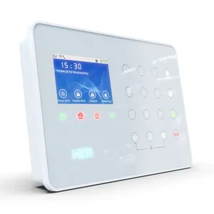 Sistema de alarme doméstico inteligente sem fio de alta qualidade com detector de movimento PIR, sistema de alarme inteligente de alta qualidade com criptografia dupla de 868 MHz, WIFI/LTE para segurança SGW01