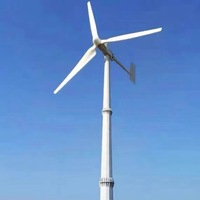 Système hybride éolien solaire 10KW éolienne 5KW + système d'énergie solaire 5KW système hybride hors réseau avec kit complet de stockage par batterie