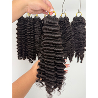 Cheveux humains vierges bruts pour tresses au crochet, extensions de cheveux en vrac réutilisables, sans perte ni emmêlement, prix direct usine
