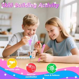 50 एक्सेसरीज़ diy पेन बनाने की किट, 12 स्पार्कली पेन बनाने की किट, मजेदार पेन निर्माता स्टूडियो - Product Image 3