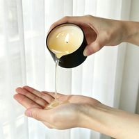 Vela de Masaje de Jazmín Hecha a Mano en Envase Metálico, Fórmula Hidratante para el Cuidado de la Piel, para Mujeres, Autocuidado, Spa en Casa, Navidad