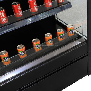 GENERALFUSHI Refroidisseur multipont avant bas enfichable Présentoir vertical ouvert Refroidisseur de boissons Refroidisseur de produits laitiers Réfrigérateur Red Bull - Product Image 4