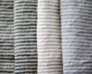 Tissu d'ameublement 100% lin tissé, teint en fil, à chevrons, rayé <span class=keywords><strong>4MM</strong></span>, respirant, pour canapés, chemises, robes, rideaux, filles - Product Image 4