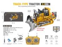 Nuevo SJY-BC1045/BC1046 1/24 Bulldozer de Metal a Control Remoto de 9 Canales, Serie de Vehículos de Ingeniería, Listo para Usar, Eléctrico, 25m