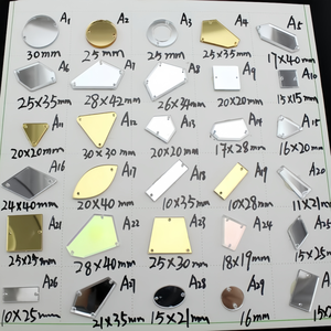 <span class=keywords><strong>กระจก</strong></span>อะคริลิคแบบกำหนดเองได้ 50 ชิ้น - ประดับด้วยคริสตัลวิบวับสำหรับงานตัดเย็บเสื้อผ้าและชุดแต่งงาน - Product Image 1