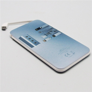 Khuyến mại cho đi quà Tặng 4000mAh tự cáp điện thoại di động Bộ sạc <span class=keywords><strong>mini</strong></span> Powerbank ngân hàng điện - Product Image 6