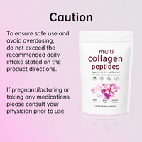 Poudre de peptides de collagène hydrolysé à formule personnalisée pour les soins des cheveux, de la peau et des ongles, 100% pure