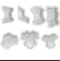 Moule en plastique PP blanc pour pavés, moule d'injection OEM pour pavés de route, produits ménagers, jouets, sols, diverses couleurs blanches disponibles