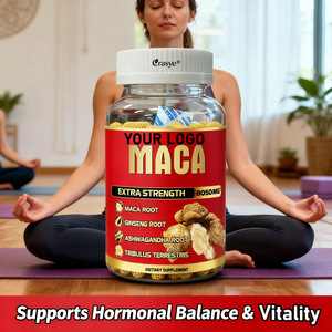 EUR chúng tôi nóng bán OEM/ODM Maca gốc bổ sung viên nang với 8050mg + Ashwagandha & nhân sâm cho người lớn căng thẳng & tâm trạng hỗ trợ - Product Image 3