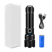 Lampe torche LED tactique RICHALL personnalisée Xhp70 à haute luminosité, étanche IP65, zoomable, en aluminium, fonction de banque d'alimentation, ROHS, USB