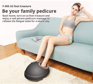 Home Amassar Massageador do pé de controle remoto Multi-função Acupoints Pressionando pé único relaxamento Aquecimento Leg Massager - Product Image 3