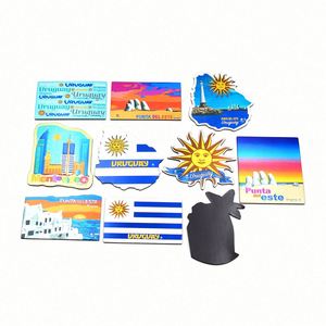 Souvenirs-De-Argentina Embossed Metal Foil Custom Buenos Aires Souvenir Argentina <b>Fridge</b> Magnet - Product Image 6