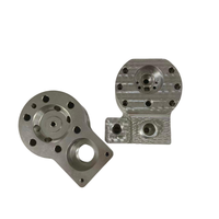 Boîtier de pompe à engrenages en aluminium sur mesure, usiné CNC, corps de pompe hydraulique, boîtier de pompe en aluminium non standard