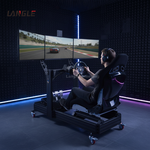 Cockpit de simulation de course de niveau supérieur, configuration personnalisée, structure en aluminium, cadre de travail LANGLE-4080, <span class=keywords><strong>simulateur</strong></span> le plus réaliste - Product Image 3