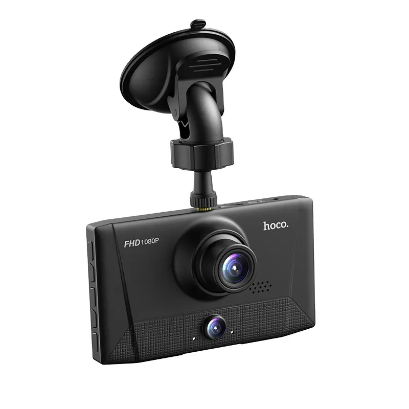 2022 Hoco OEM DI17 तीन कैमरा 1080P 140 HD कोण लेंस डिजिटल आवाज ड्राइविंग रिकॉर्डर