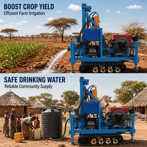 Foreuse hydraulique diesel à bon <span class=keywords><strong>prix</strong></span> pour puits d'eau, machine <span class=keywords><strong>de</strong></span> forage portable <span class=keywords><strong>de</strong></span> 200 m pour projets <span class=keywords><strong>de</strong></span> forage en profondeur - Product Image 4