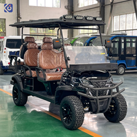 Voiture de golf électrique tout-terrain CAMPTRL Custom Lifted 6 places, buggy de golf 72V avec batterie au lithium, voiture de club de luxe