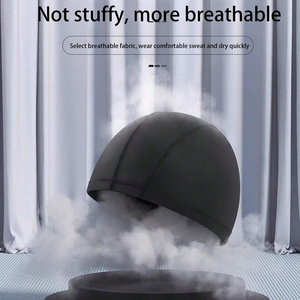 مرونة عالية قماش جيد التهوية مريحة-قبعة السباحة طويلة الشعر حجم كبير للماء عدم الانزلاق الكبار للجنسين - Product Image 3