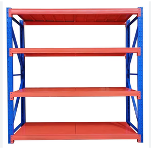 رف تخزين للمستودعات، رف متعدد الطبقات، رف عرض، رف مستودعات شديد التحمل، بالجملة، رف حديدي لغرفة التخزين المنزلية - Product Image 4
