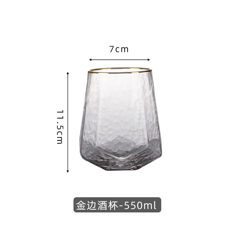 550ml Crystal glass whiskey wine cup household whiskey glass cup
