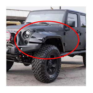 4 Piezas Guardabarros Estilo Laura, Protectores de Guardabarros, Guardabarros para Ruedas, para Jeep Wrangler JK 2007-2017 J312 LantSun - Product Image 1
