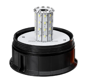 Lampe de signalisation rotative à LED ambre à profil bas, magnétique, avec fonction stroboscopique - Product Image 5