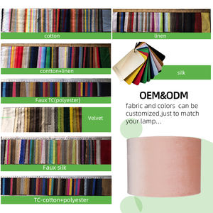 Hot Selling Handmade Modern Indoor Western Standard Pink <strong>Velvet</strong> Eco-Friendly E27 Nordic UK European <strong>Lampshade</strong> - Product Image 3