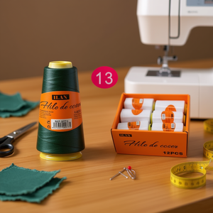 Ilan Hilo De Cose <b>Sewing</b> Thread 2750 M Green Color For <b>Sewing</b> Machines And Hand <b>Sewing</b> 12 Pcs <b>Box</b> Pack - Product Image 2