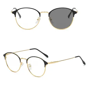 photochromic lentes titanium alloy spectacles frame lentes de sol myopia prescription eyeglasses men women myopia glasses