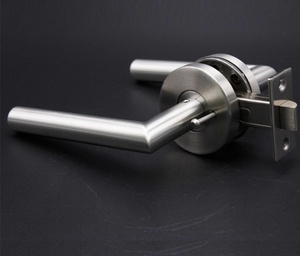 Stainless Steel 304 Bathroom <b>Lock</b> Door <b>Handle</b> with Diameter 63 mm <b>Handle</b> <b>Lock</b> Set - Product Image 4