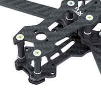 Kit de châssis en fibre de carbone sergé mat RJXHOBBY Mark4 V2 5 pouces 225 mm pour drone de course FPV RC