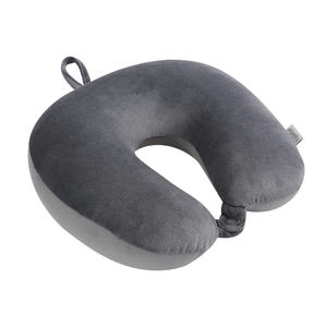 Almohada de viaje en forma de U para el cuello, 28x26x14cm, portátil, de color sólido, de poliéster y espuma, almohada de soporte para avión, oficina y siesta. - Product Image 3