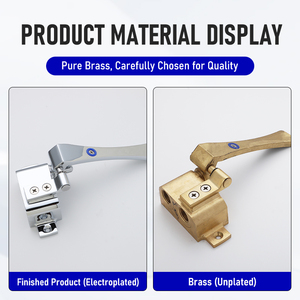 Lưu Vực Vòi Vòi Đồng Chất Liệu Brass Van Lõi Đầu Gối Vòi Van Sàn Gắn Bàn Đạp Hoạt Động Vòi Nước Cho Y Tế Sử Dụng - Product Image 3